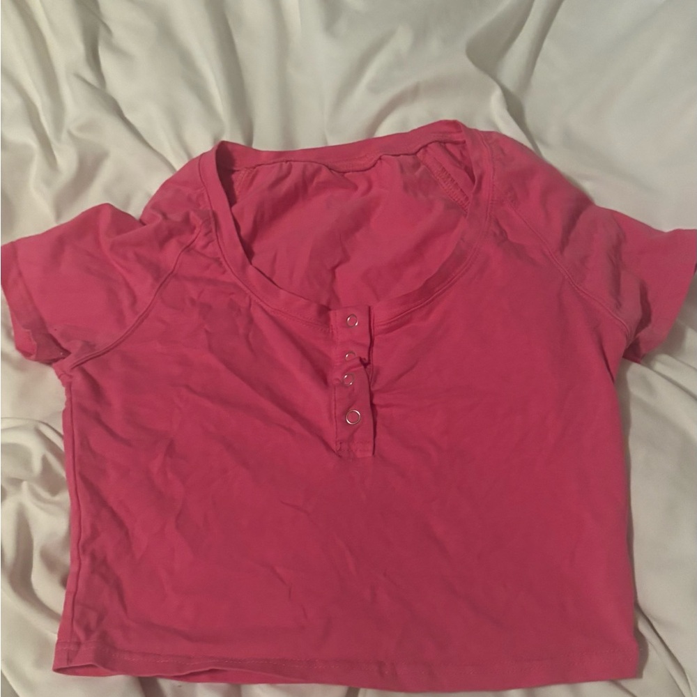 SHEIN Pink Crop Top